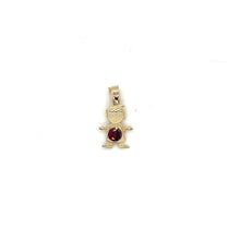 Load image into Gallery viewer, 14k Gold Boy Birthstone Cz Pendant