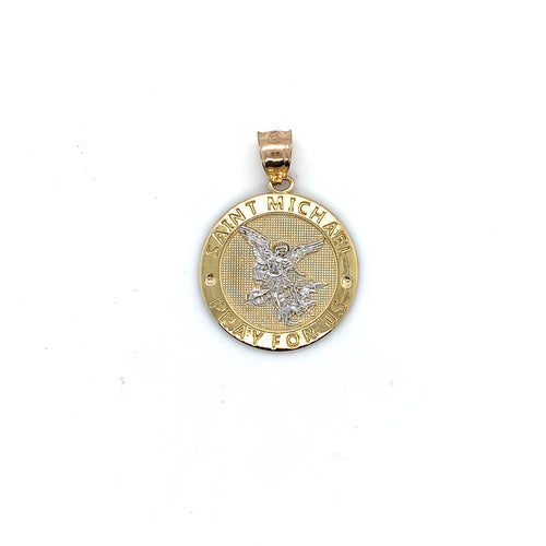 10k Gold Saint Michael Pendant