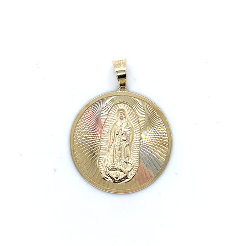 10k Gold Our Lady of Guadalupe Pendant