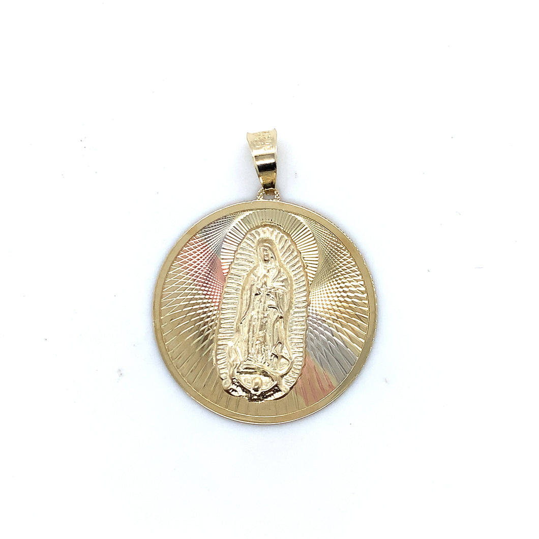 10k Gold Our Lady of Guadalupe Pendant