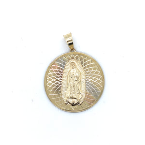 10k Gold Our Lady of Guadalupe Pendant