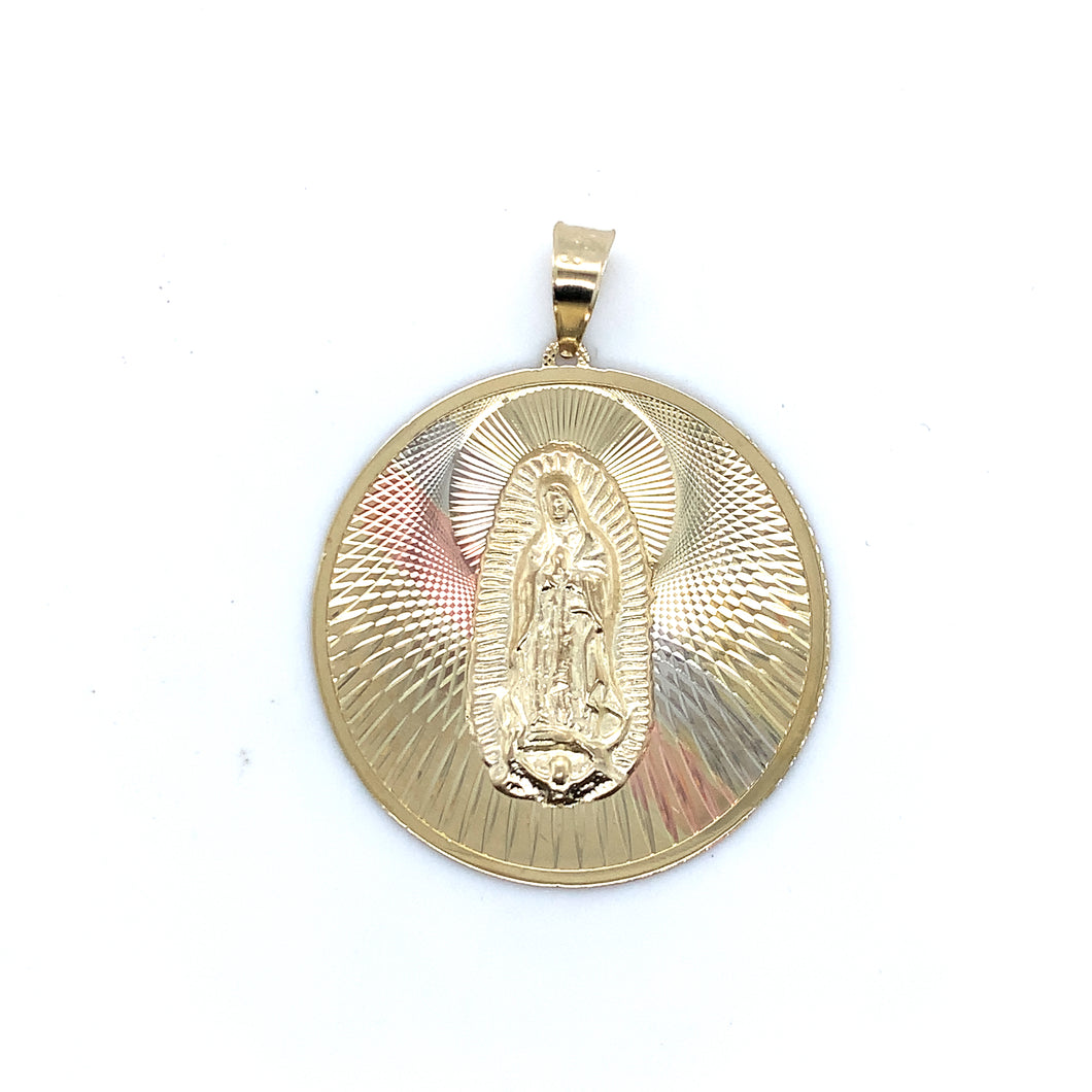 10k Gold Our Lady of Guadalupe Pendant