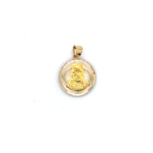 Load image into Gallery viewer, 10k Gold Our Lady of Guadalupe Double Sided Sacred Heart Pendant