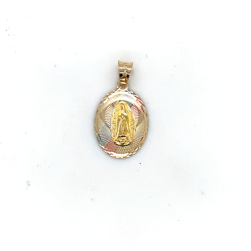 10k Gold Our Lady of Guadalupe Pendant
