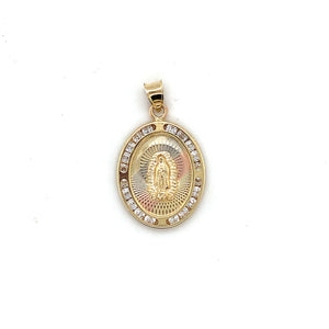 10k Gold Our Lady of Guadalupe Pendant