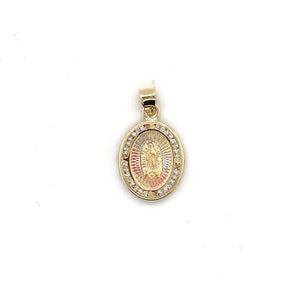 10k Gold Our Lady of Guadalupe Pendant