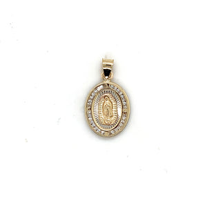 10k Gold Our Lady of Guadalupe Pendant