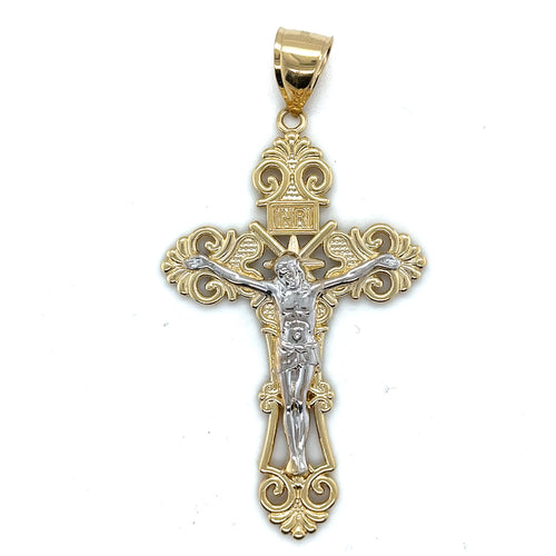 14k Gold Crucifix Pendant