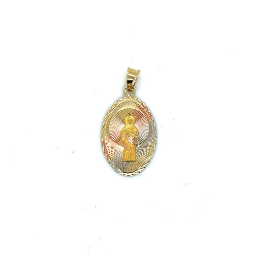 14k Gold Saint Jude Pendant