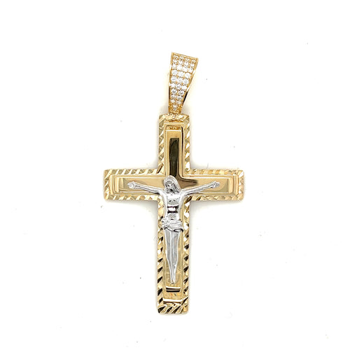 14k Gold Crucifix Pendant