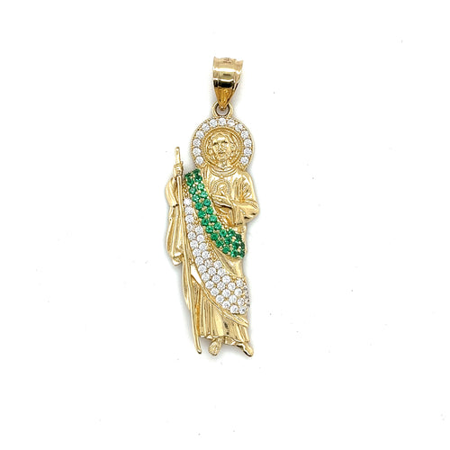 14k Gold Saint Jude Pendant