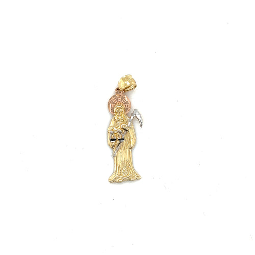 14k Gold Grim Reaper Pendant