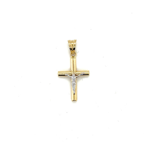 14k Gold Crucifix Pendant