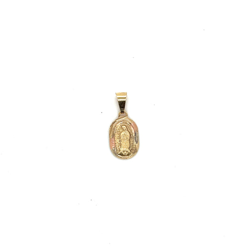 14k Gold Our Lady of Guadalupe Pendant