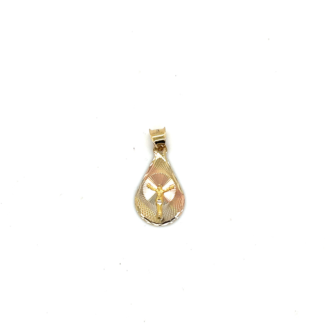 14k Gold Christ Pendant