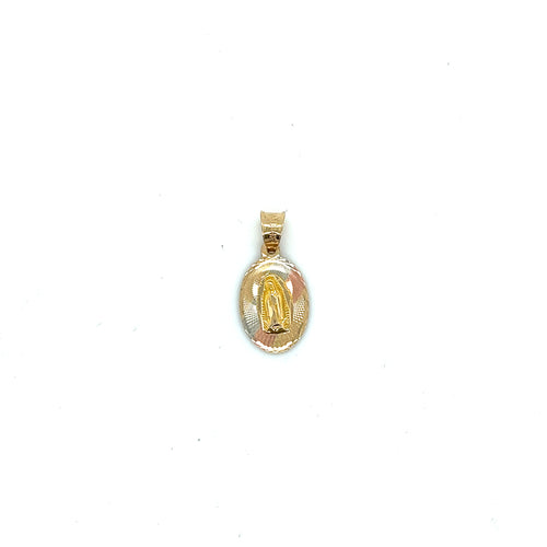 14k Gold Our Lady of Guadalupe Pendant