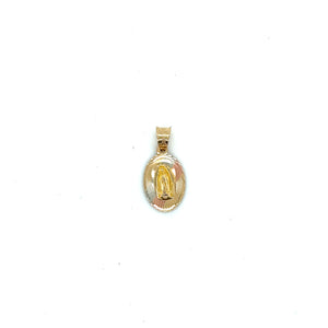 14k Gold Our Lady of Guadalupe Pendant