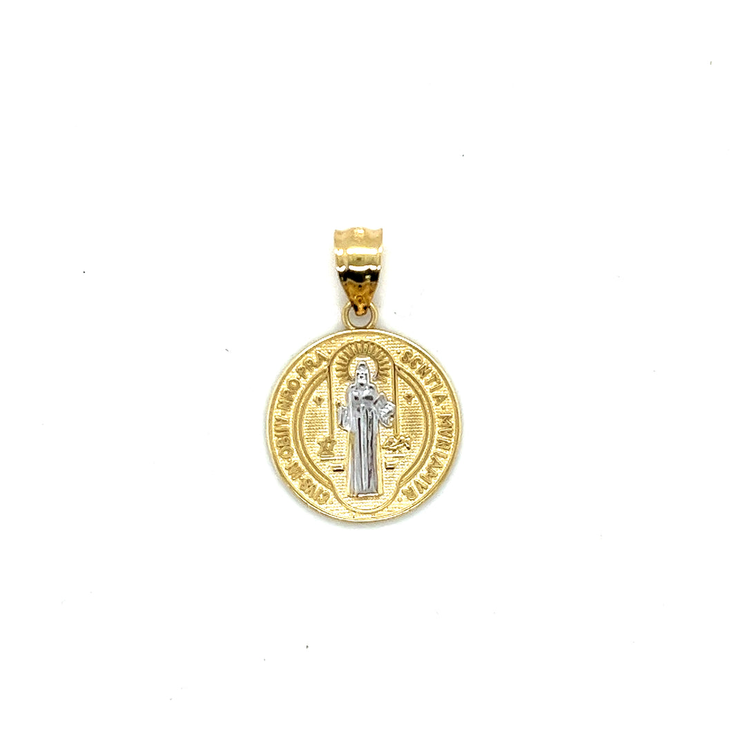 10k Gold Saint Benedict Pendant