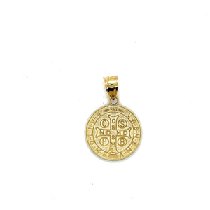 10k Gold Saint Benedict Pendant