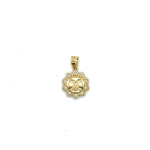 10k Gold Sun Pendant