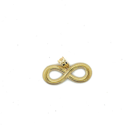 10k Gold Infinity Pendant