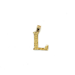 10k Gold Letter Pendant