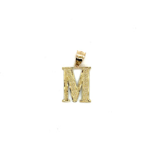 10k Gold Letter Pendant