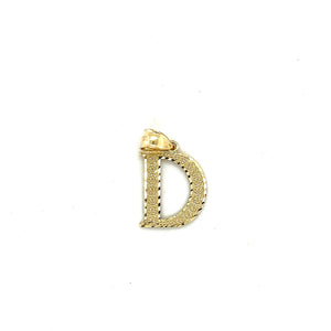 10k Gold Letter Pendant