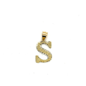 10k Gold Letter Pendant