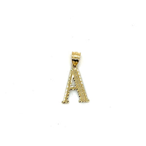 10k Gold Letter Pendant