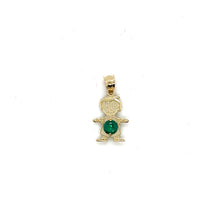 Load image into Gallery viewer, 10k Gold Boy BirthStone Pendant
