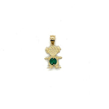 Load image into Gallery viewer, 10k Gold Girl BirthStone Pendant