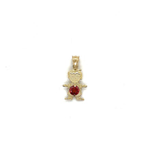 Load image into Gallery viewer, 10k Gold Boy BirthStone Pendant
