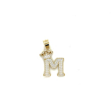 Load image into Gallery viewer, 14k Gold Crown Letter Pendant