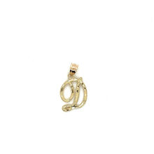 Load image into Gallery viewer, 10k Gold Cursive Letter Pendant