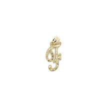Load image into Gallery viewer, 10k Gold Cursive Letter Pendant