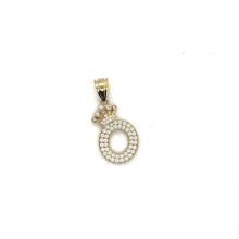 Load image into Gallery viewer, 10k Gold Crown Letter Pendant