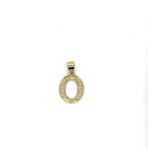 10k Gold Initial Pendant