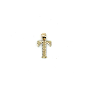 10k Gold Initial Pendant