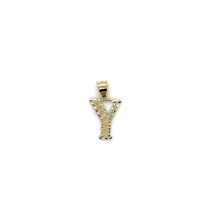 10k Gold Initial Pendant