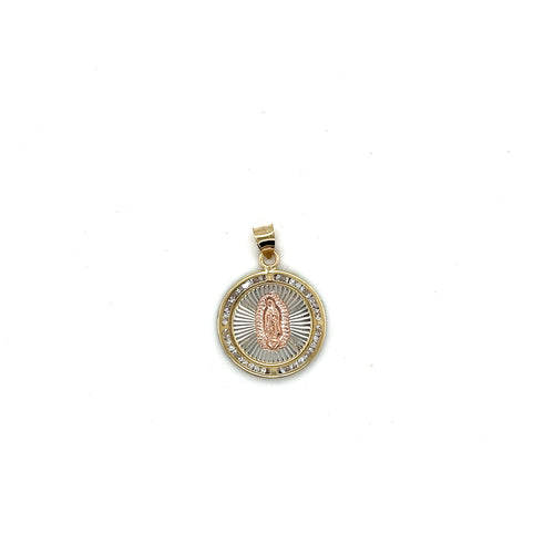10k Gold Our Lady of Guadalupe Pendant
