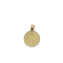 Load image into Gallery viewer, 10k Gold Saint Benedict Coin Pendant