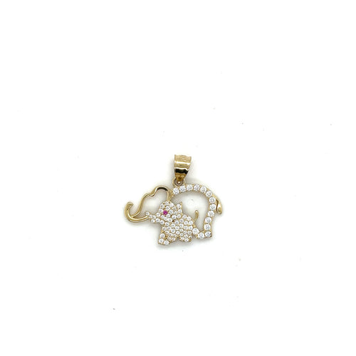 10k Gold Elephant Pendant
