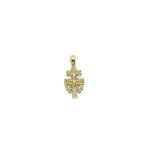10k Gold Christ Caravaca Cross Pendant