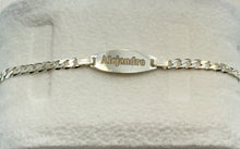 Load image into Gallery viewer, Sterling Silver Baby ID Bracelet