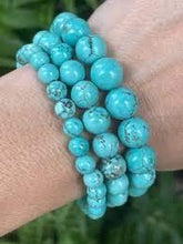 Load image into Gallery viewer, Natural Stone Turquoise Bracelet
