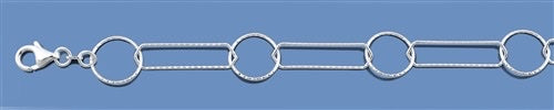 Sterling Silver Open Circle Italian Chain