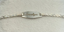 Load image into Gallery viewer, Sterling Silver Childrens ID Bracelet