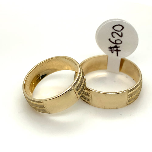 14K Gold Wedding Band Rings