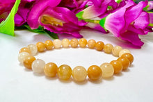 Load image into Gallery viewer, Natural Stone Yellow Agata Bracelet